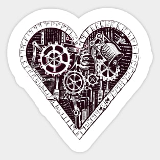 Mechanic Heart Sticker
